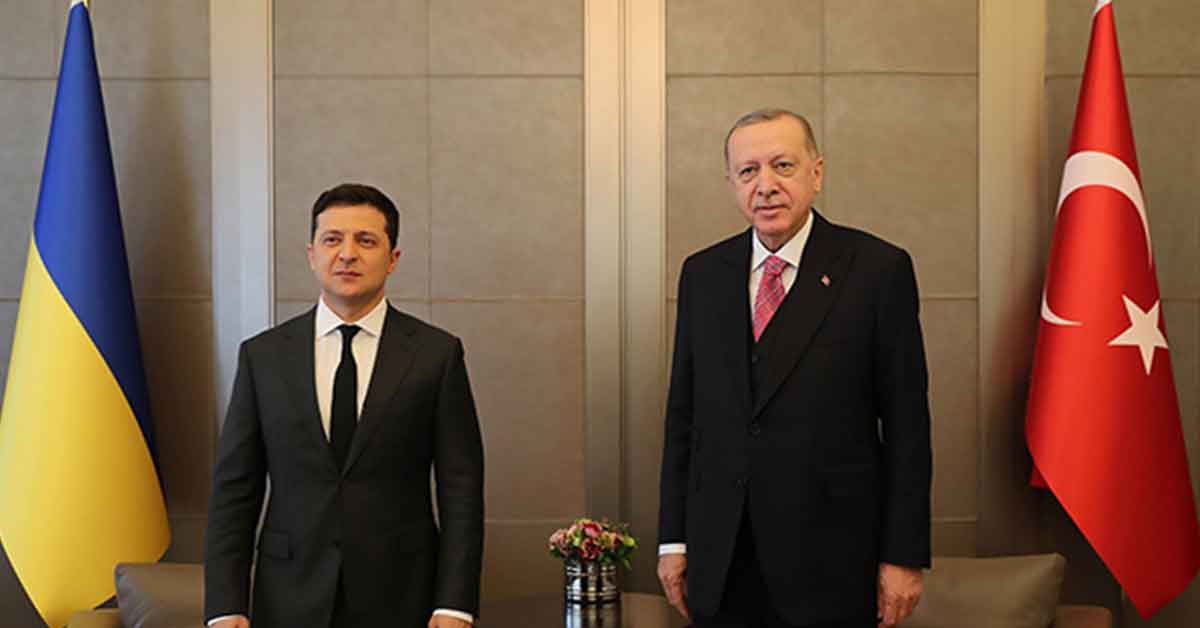 Cumhurbaşkanı Erdoğan ile Zelenskiy ortak açıklama yapıyor