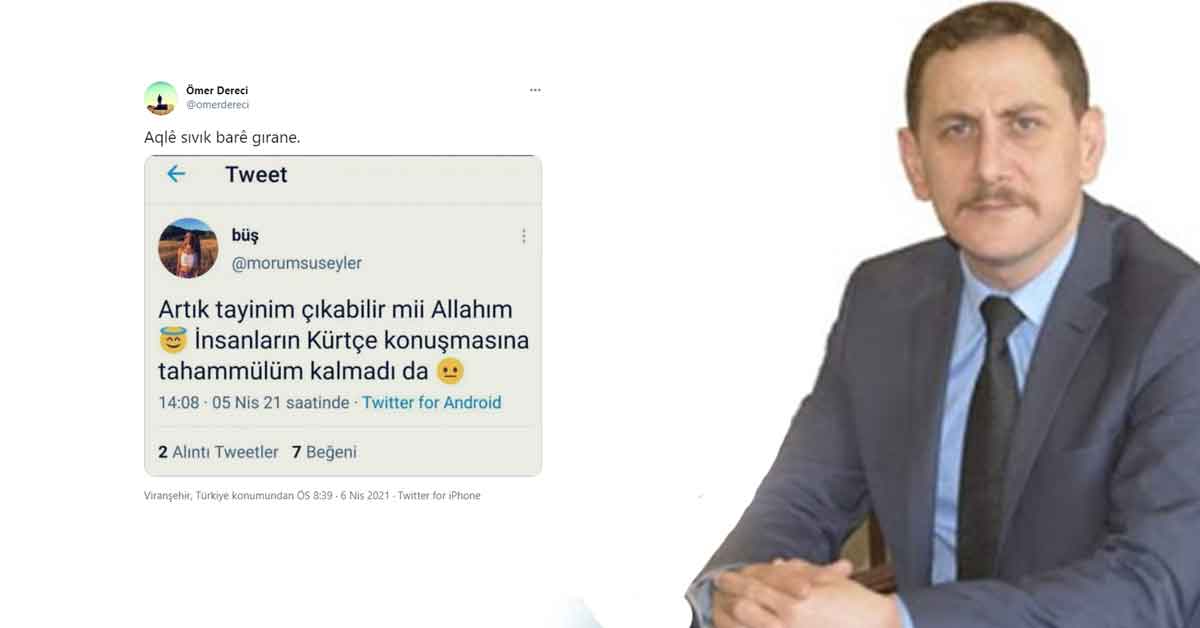 Rizeli Viranşehir Kaymakamı Dereci’den Kürtçe Tepki 1 omer dereci 1