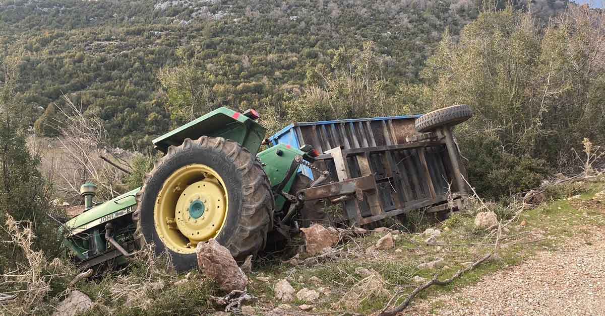 Traktörün elfrenini çekmeyi unutunca, sonu oldu
