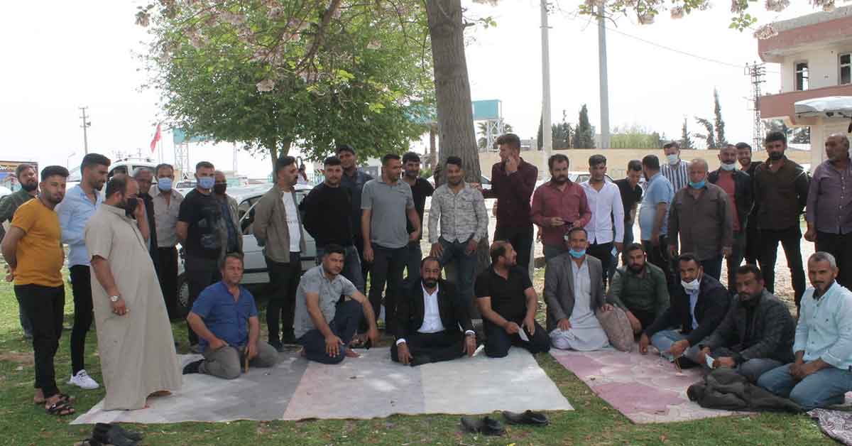 Urfa'da Nakliyecilerden sınır ötesindeki ayakbastı parasına tepki