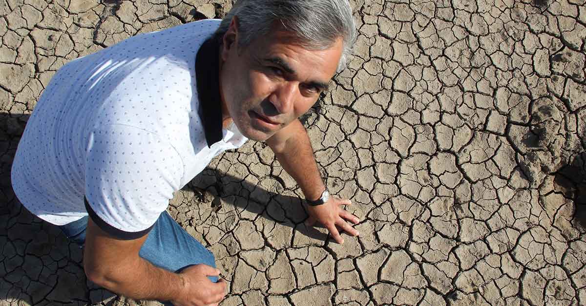 Alarm veren barajda Afrika'yı aratmayan görüntüler