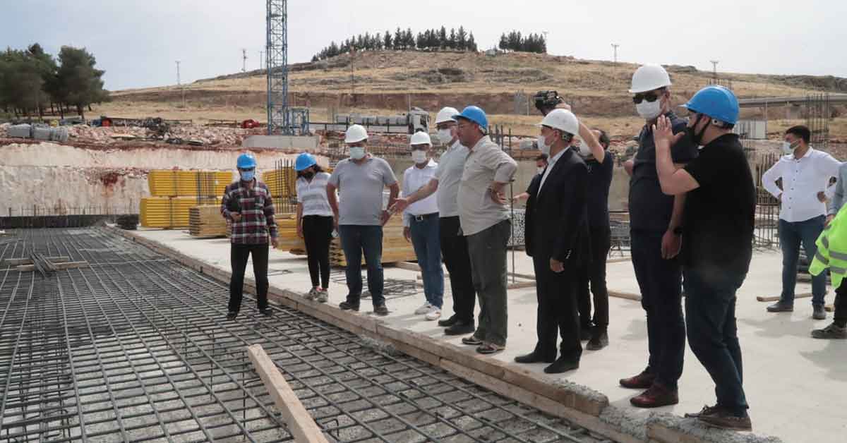 Başkan Kuş, Devasa projeyi yerinde inceledi.