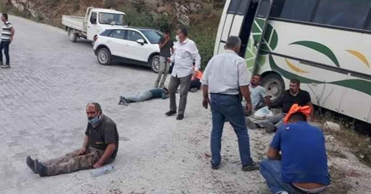 İşçi servisi kaza yaptı: 14 yaralı 1 İşçi servisi kaza yaptı: 14 yaralı