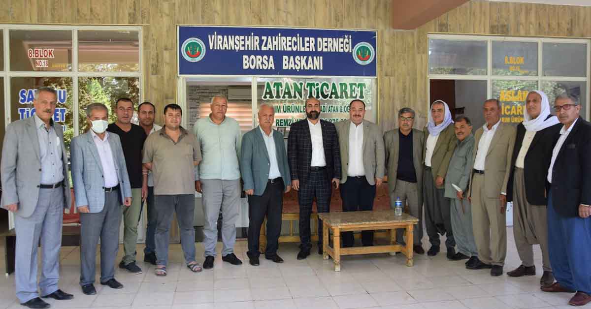 Ekinci'den Buğday pazarı esnafına ziyaret 1 Ekinci'den esnafana hayırlı olsun ziyareti