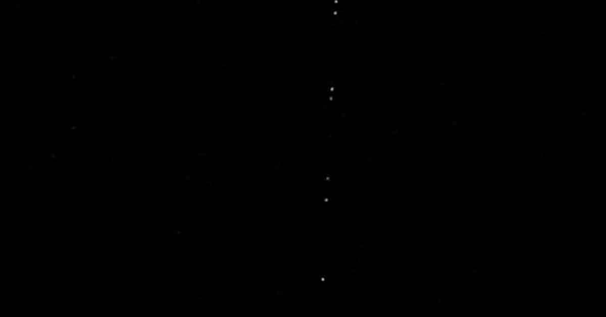 Starlink uyduları Şanlıurfa semalarında görüntülendi