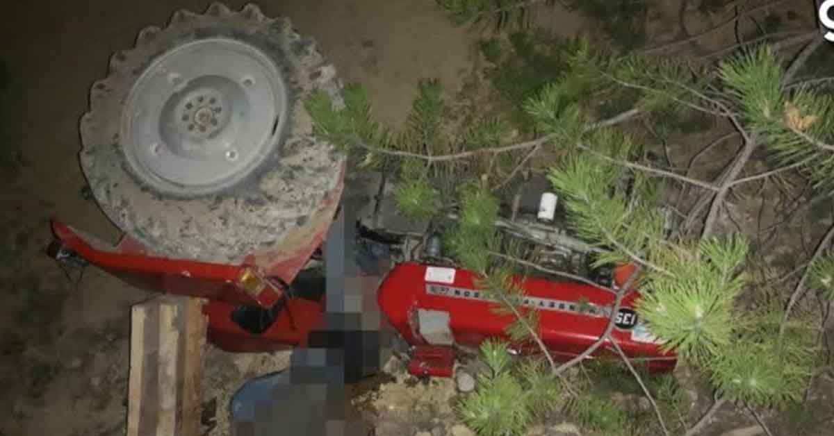 Traktörün altında kalan sürücü hayatını kaybetti 2 Devrilen traktörün altında kalan sürücü hayatını kaybetti