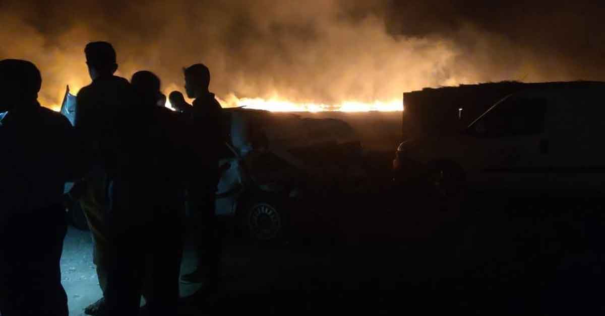 Urfa'da Anız yangını kazaya neden oldu: 2 yaralı