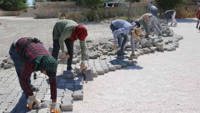 Haliliye'de Sökülen Parke Taşlar Yeniden Değerlendiriliyor