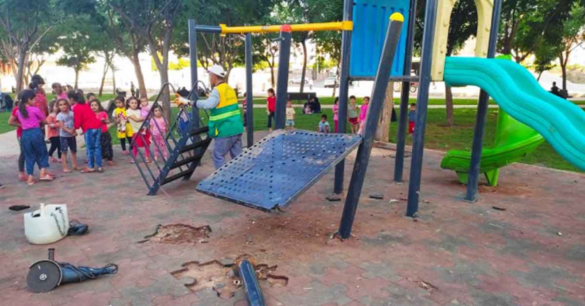 Şanlıurfa'da Çocuk oyun gruplarına saldırı