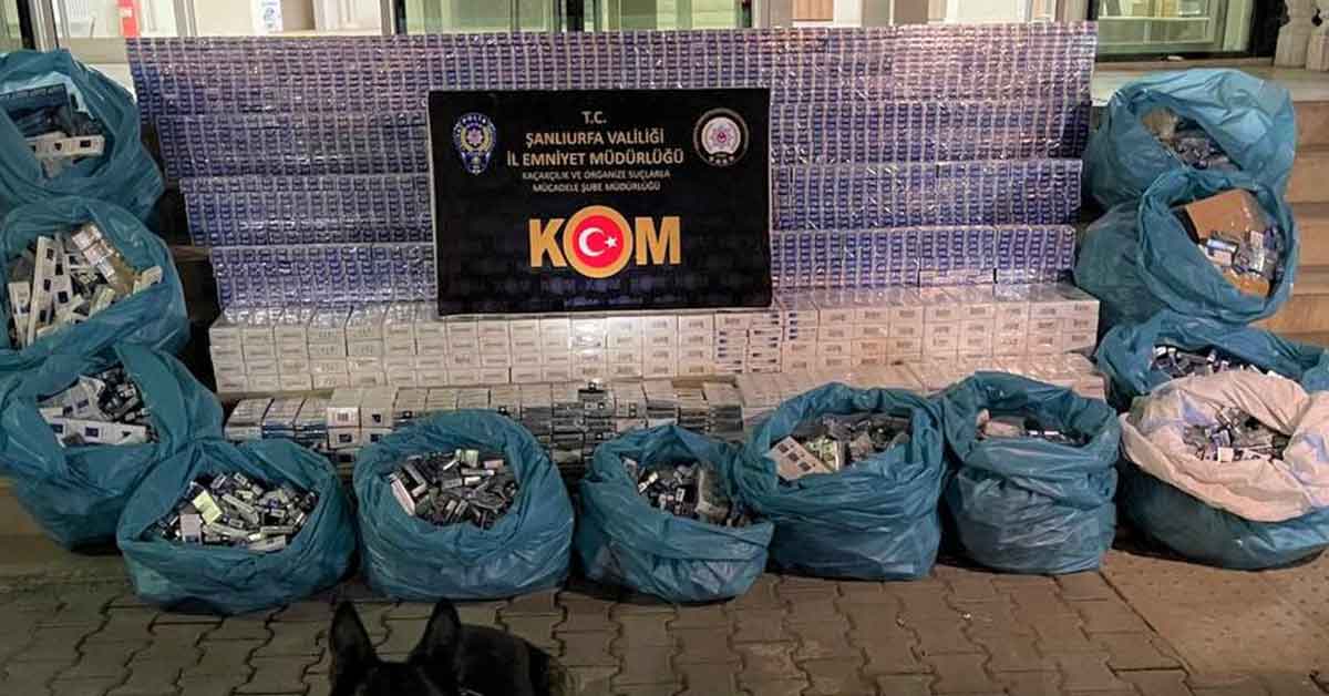 Şanlıurfa'da 10 bin adet kaçak sigara ele geçirildi 1 Şanlıurfa'da 10 bin adet kaçak sigara ele geçirildi