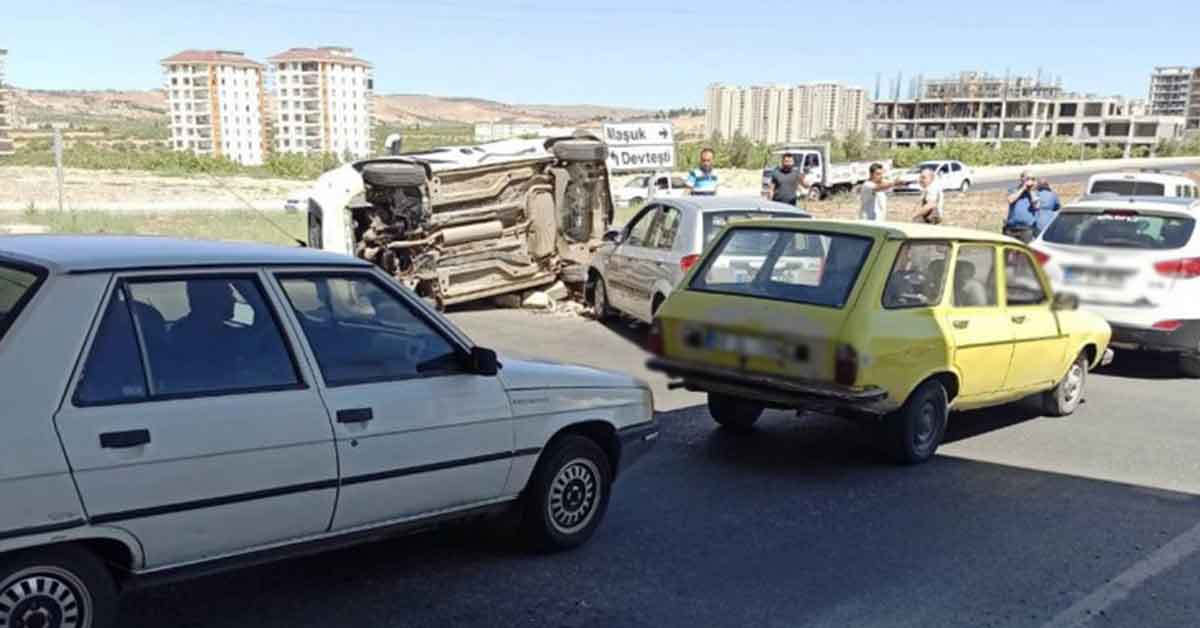 Şanlıurfa'da maddi hasarlı kaza