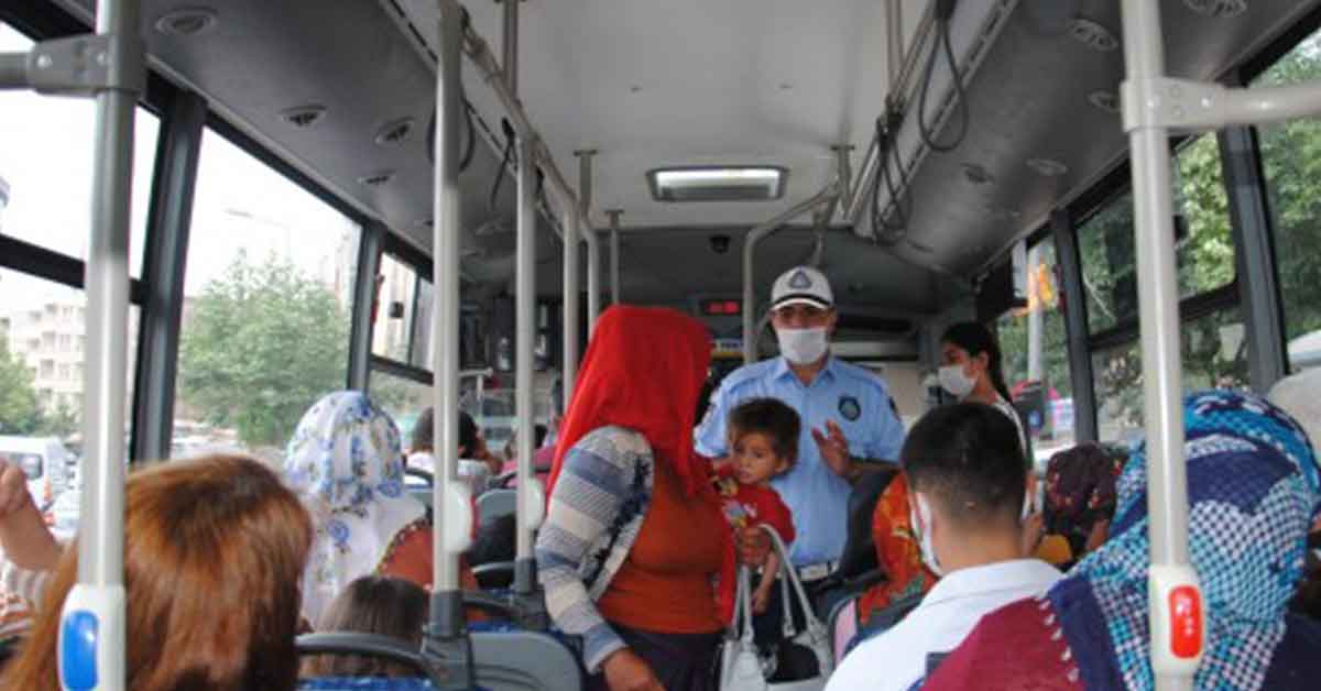 Şanlıurfa'da toplu taşıma araçları denetlendi