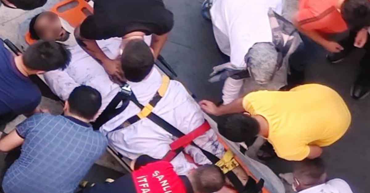 Urfa'da Asansörle birliklte 3'üncü kattan düştü 1 Urfa'da Asansörle birliklte 3'üncü kattan düştü