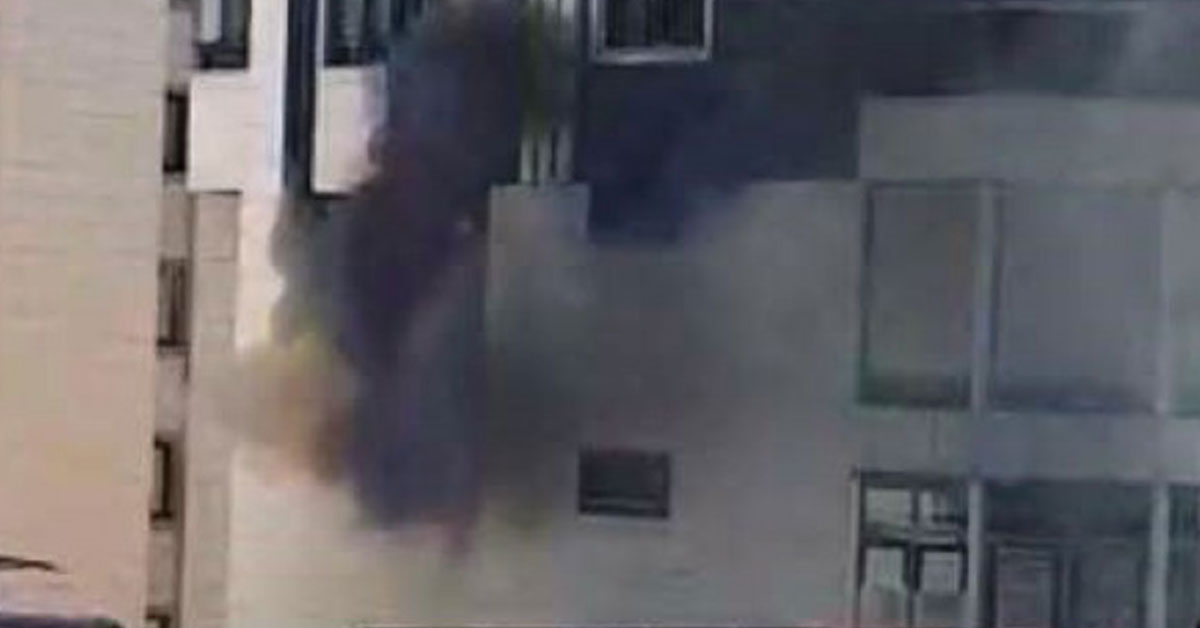Karaköprü'de bir marketin deposunda yangın çıktı