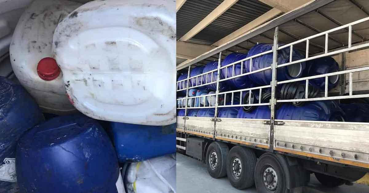 Akçakale Gümrük kapısında 512 tane bidon yakalandı