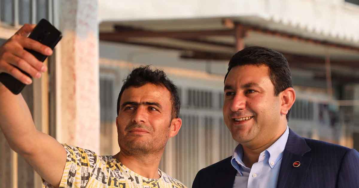 Başkan Özyavuz'dan esnaf ziyareti 1 Başkan Özyavuz'dan esnaf ziyareti