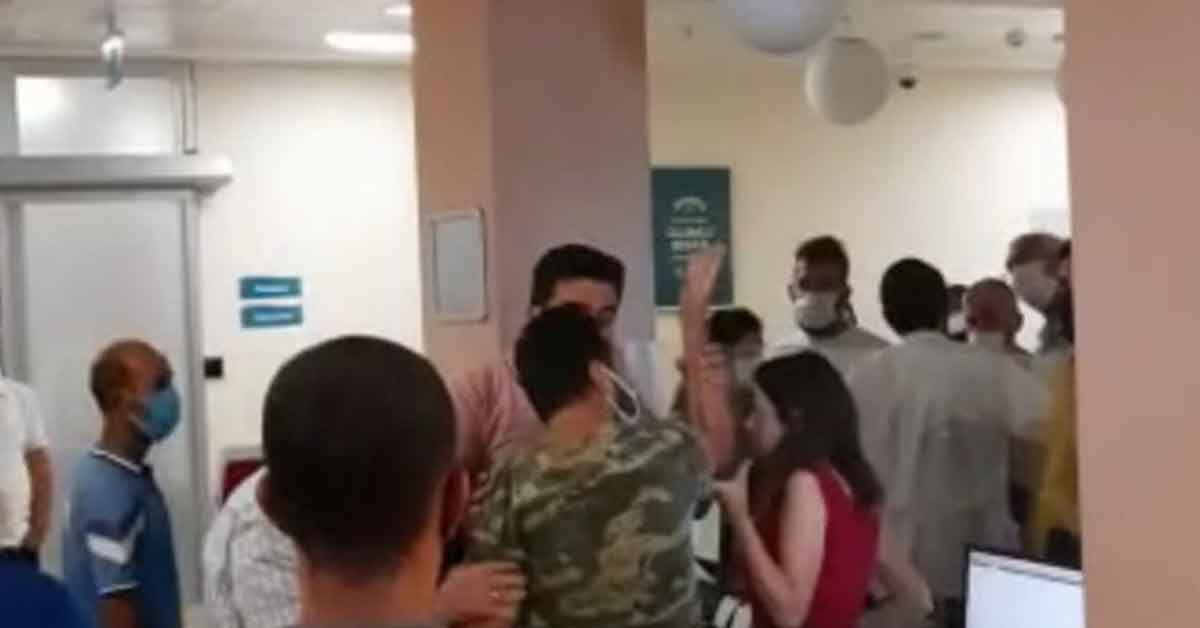 HRÜ Hastanesi çalışanlarından hasta yakınlarına küfür