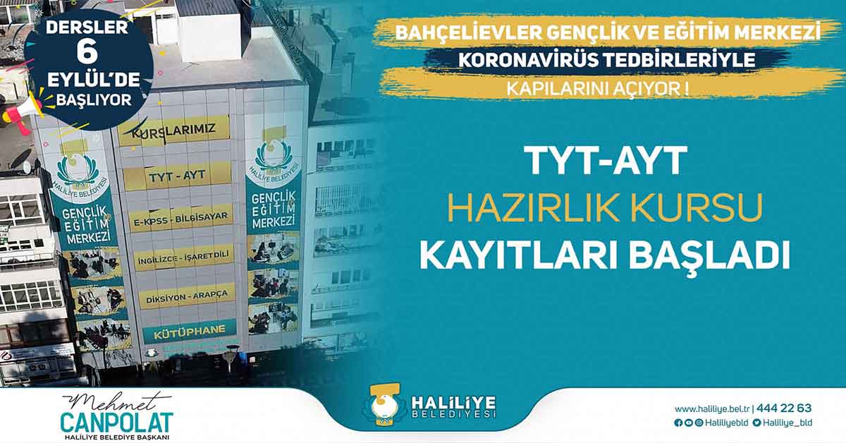 Haliliye’de TYT-AYT Kursu Kayıtları Başladı 1 canpolat