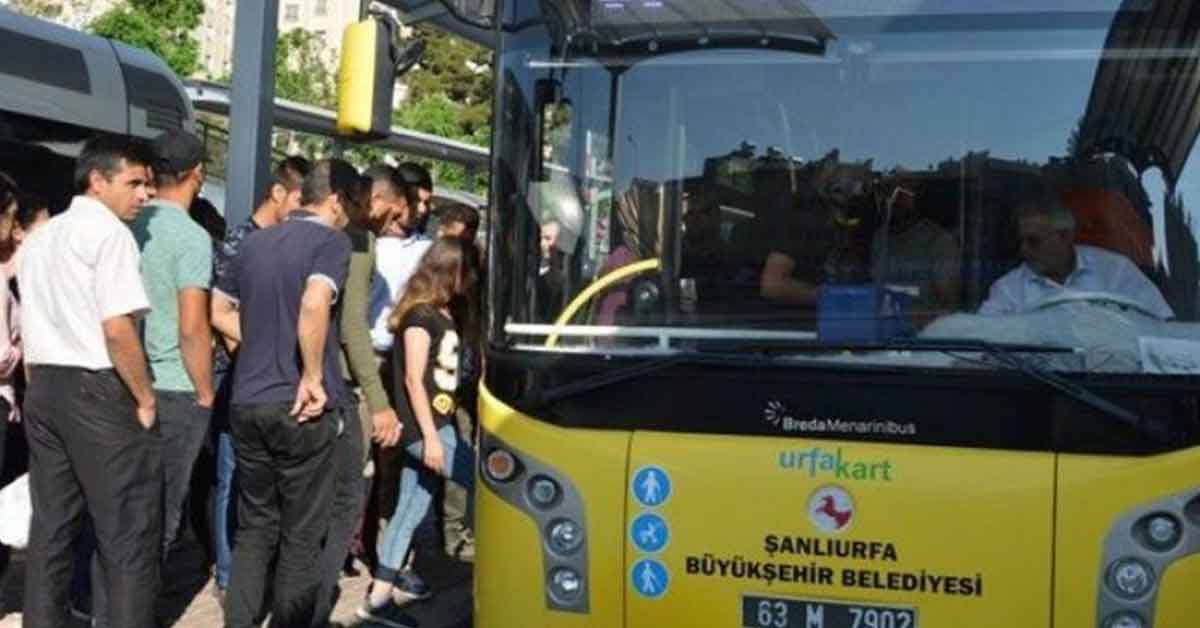 Urfa'da Otobüsler yarın ücretsiz