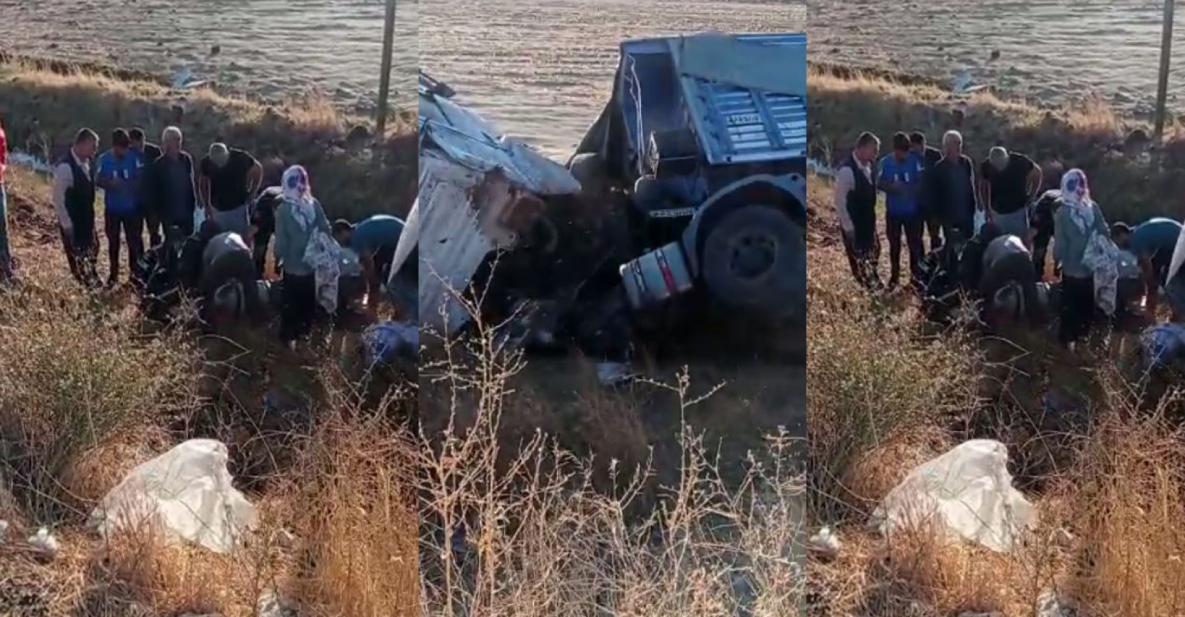 Urfa’da kamyon şarampole yuvarlandı! 1 Yaralı 1 2021 10 siverekte kamyon sarampole uctu 1 yarali