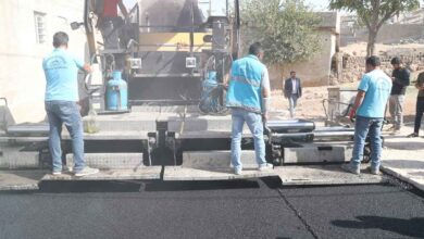 Eyyübiye'de ara caddeler bir bir asfaltlanıyor