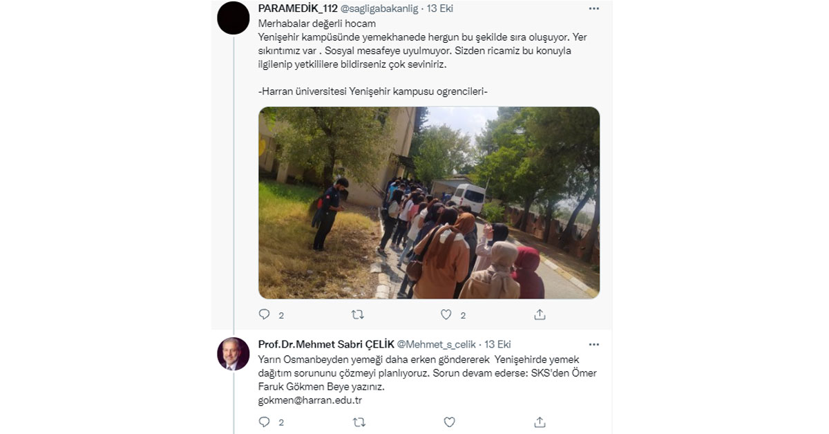 Rektör Öğrencilerinin Çağrısına Anında Döndü 2 kampus harrahn