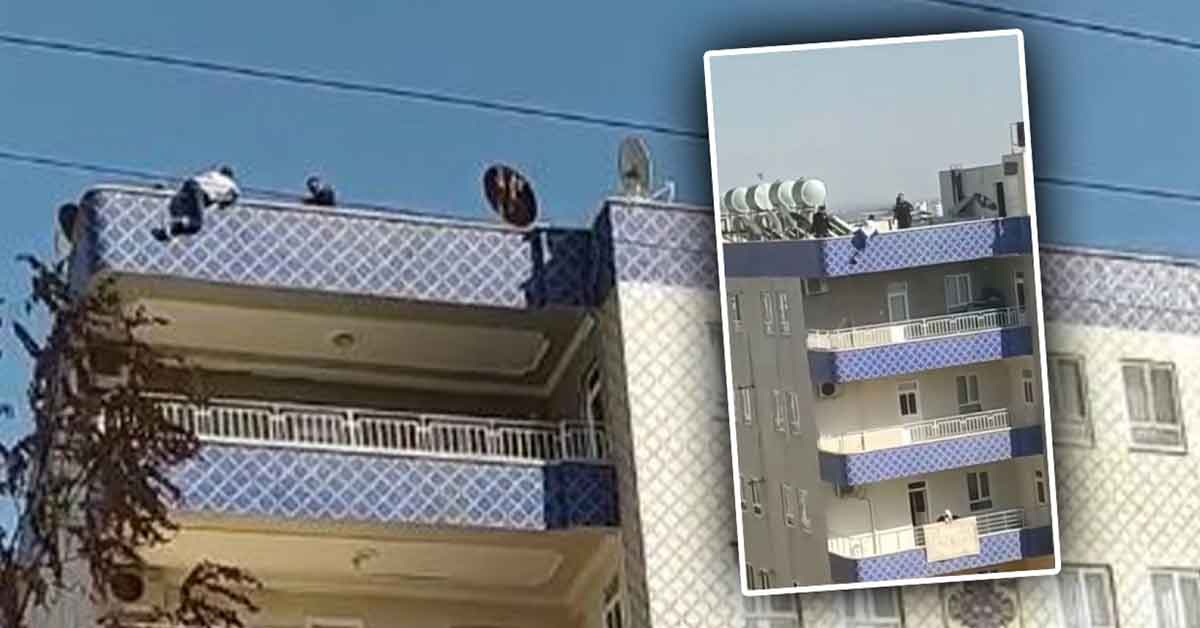 Urfa'da genç apartman damında intihara kalkıştı