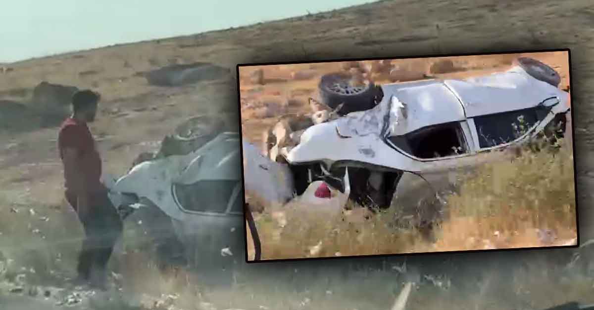 Urfa'da otomobil şarampole uçtu: 2 yaralı