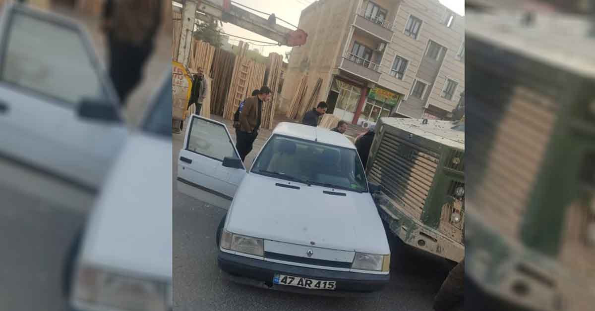 Urfa'da askeri araç ile otomobil çarpıştı! 1 urfa trafik kazasi 4