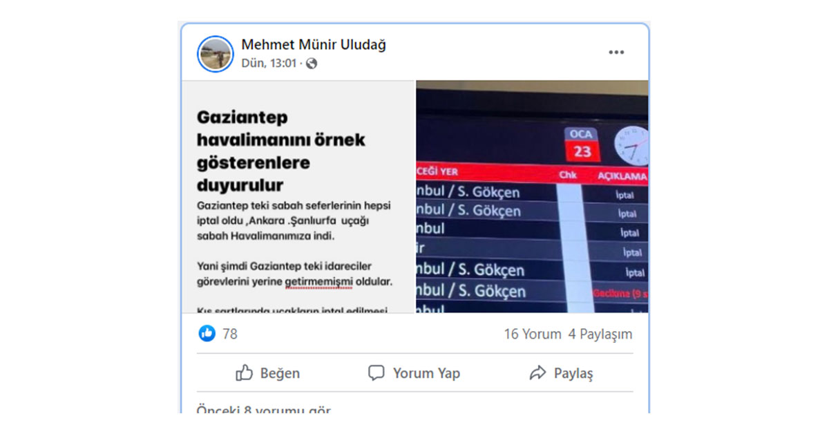 Uludağ: Gaziantep'i örnek gösterenlere duyurulur 2 gap 1