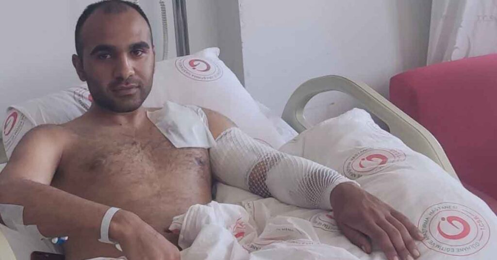 Operasyonda Yaralanan Urfalı Askerin Tedavisi Sürüyor 1 pence asker