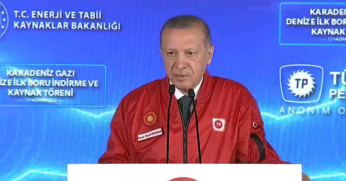 Erdoğan: 2023'te Karadeniz gazı sisteme girecek 1 Erdoğan: 2023'te Karadeniz gazı sisteme girecek