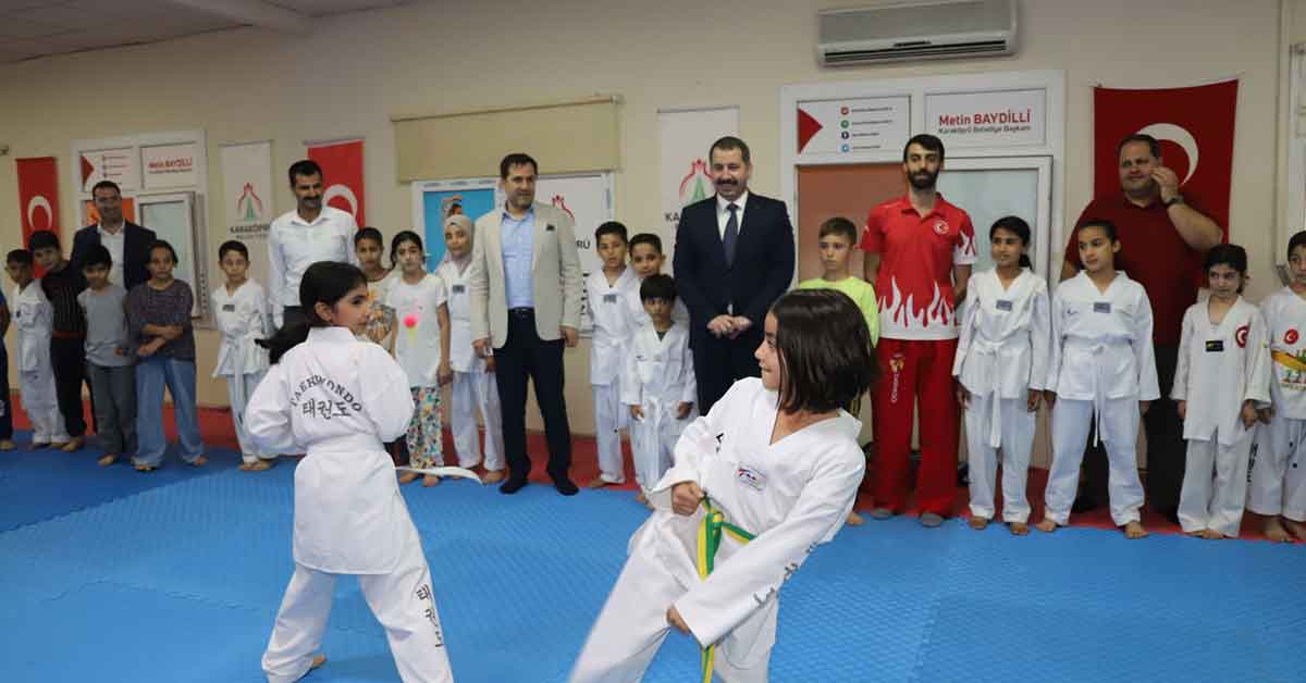 Başkan Baydilli'den geleceğin sporcularına ziyaret 1 Başkan Baydilli'den geleceğin sporcularına ziyaret