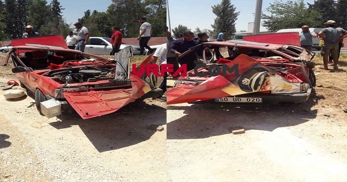 Urfa'da Ölüm Yolunda Kaza! Asker Personeli yaralandı