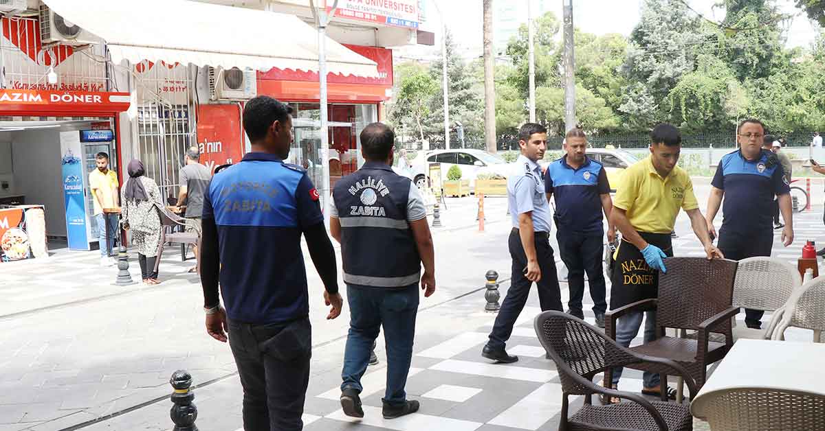 Haliliye'de İşgale Yer Yok 1 Haliliye'de kapsamlı kaldırım denetimi: İşgale yer yok