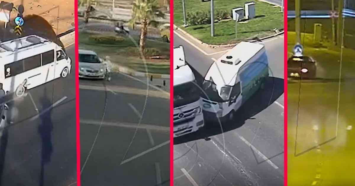 Urfa'da mobese kamerasına yansıyan kazalar 1 Urfa'da mobese kamerasına yansıyan kazalar