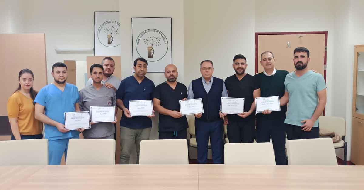 Harran Üniversitesi Hastanesinde Alçı Eğitimi Semineri