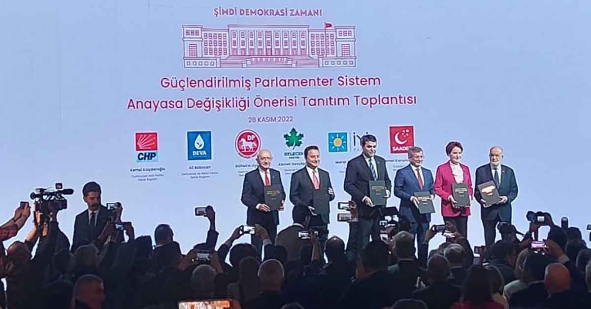 Altılı Masa’nın yeni anayasasında dikkat çeken detaylar