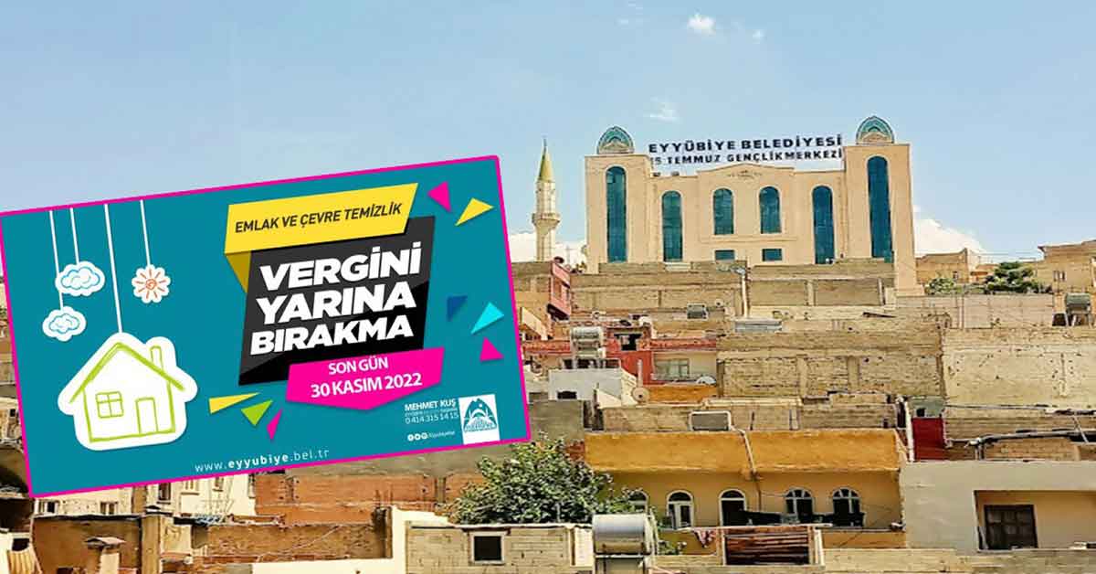 Eyyübiye Belediyesi’nden vergi uyarısı