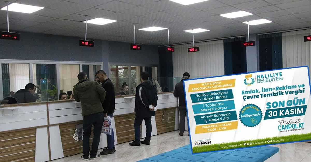 Haliliye'de vergi ödemelerine internet kolaylığı 1 Haliliye'de vergi ödemelerine internet kolaylığı