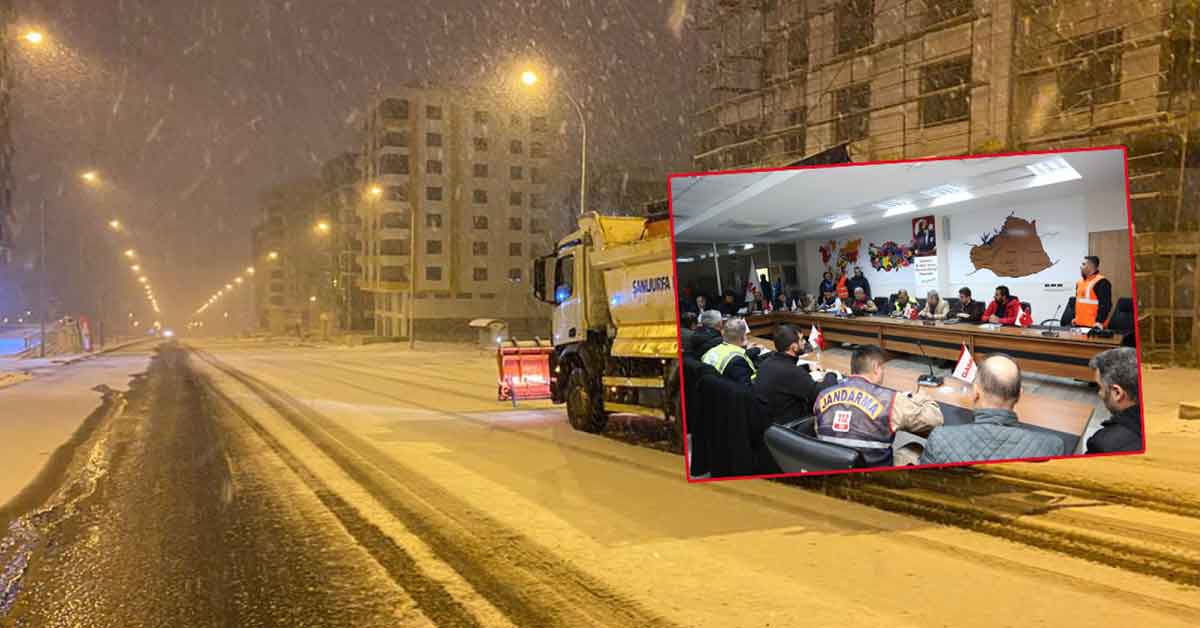 Urfa’da karın etkisi sürüyor! Valilik kriz masası oluşturdu