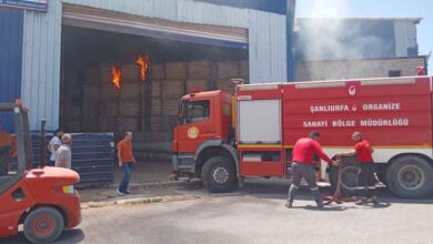 OSB'de Tekstil Firmasında Korkutan Yangın