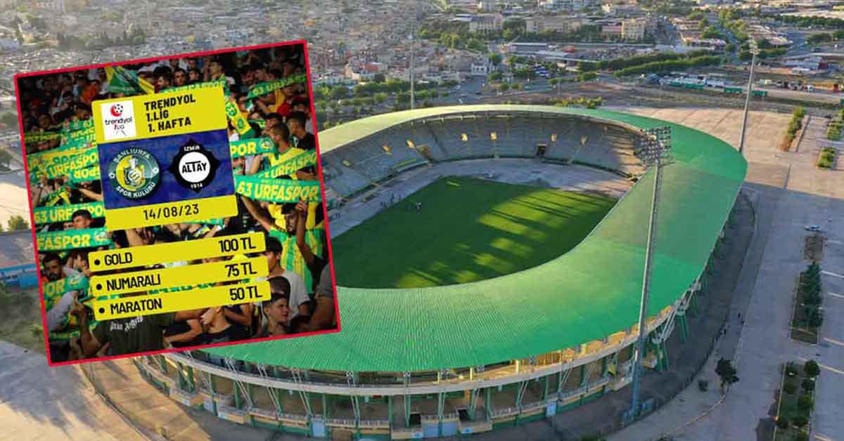 Şanlıurfaspor'un maç biletleri satışa sunuldu