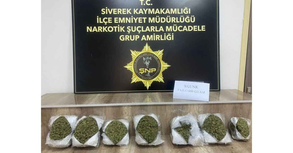 Şanlıurfa'da 3 Kilo 600 Gram Uyuşturucu Yakalandı