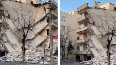 Şanlıurfa'da Ağır Hasarlı Bina Çöktü