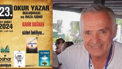 Kadir Dağhan, Ankara'da Okurlarıyla Buluşacak
