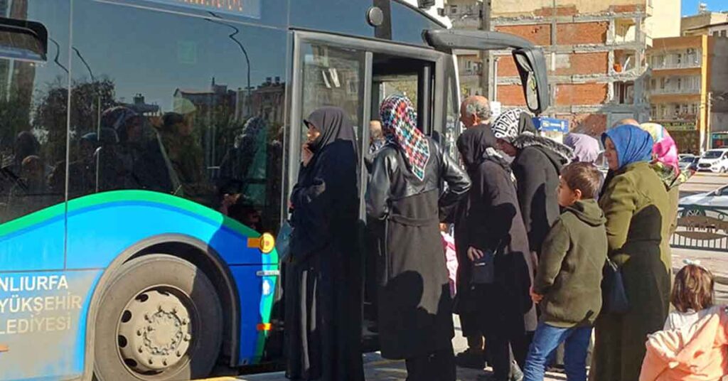 Şanlıurfa'da Bugün Toplu Taşıma Ücretsiz