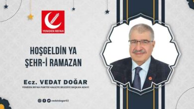 Ecz Vedat Doğar'dan Ramazan Ayı Mesajı