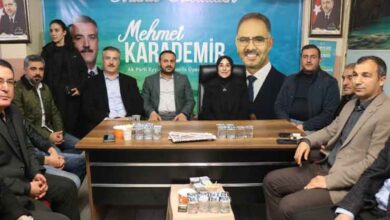 Vekil Yazmacı'dan Ak Parti İlçe Başkanlığına Ziyaret